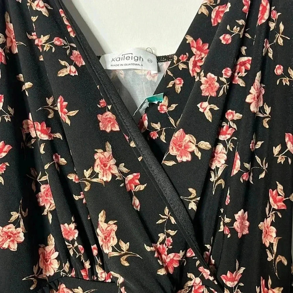 Kayleigh Rochelle Multicolor Floral Knot Wrap Sleevelesss Jumpsuit Size XXL - Picture 4 of 10